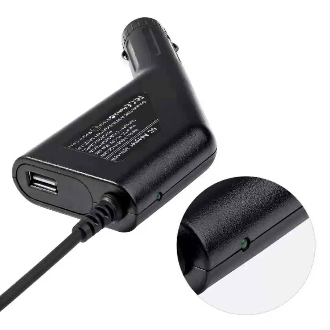 65W USB 타입 C 범용 노트북 Dc 차량용 충전기 전원 공급 장치 어댑터 레노버 Hp 아수스 5V 12V 빠른 충전 3.0 전화 어댑터