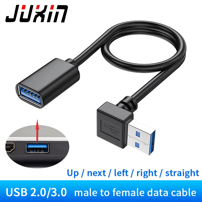 

USB extension cable elbow 90 degree right angle L-shaped elbow data cable USB3.0 2.0 elbow charging data cable