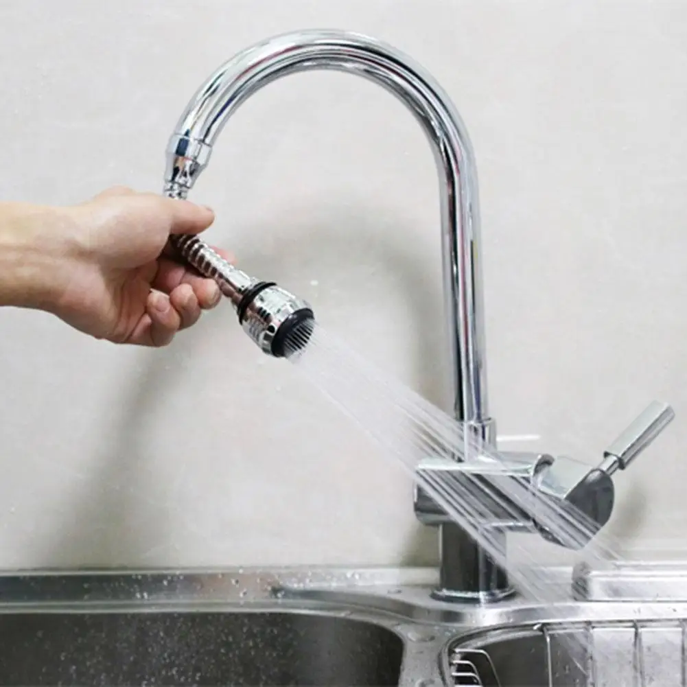 ก๊อกน้ำห้องครัว Bubbler น้ำ Saving Tap Aerator Diffuser ก๊อกน้ำ360องศา Rotatable Shower Head Filter หัวฉีดอะแดปเตอร์