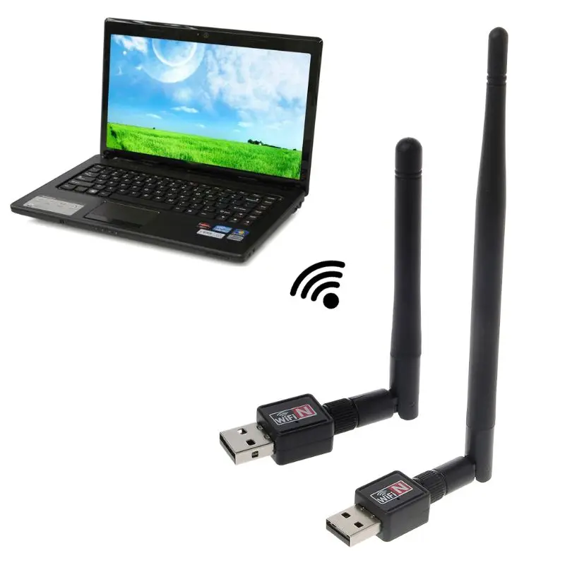 

Wifi Adapter 150Mbps Antenna Card PC Wi-fi Receiver Wireless Wifi Adaptador Card Amplifier Wi Fi Receiver Wifi Adapter