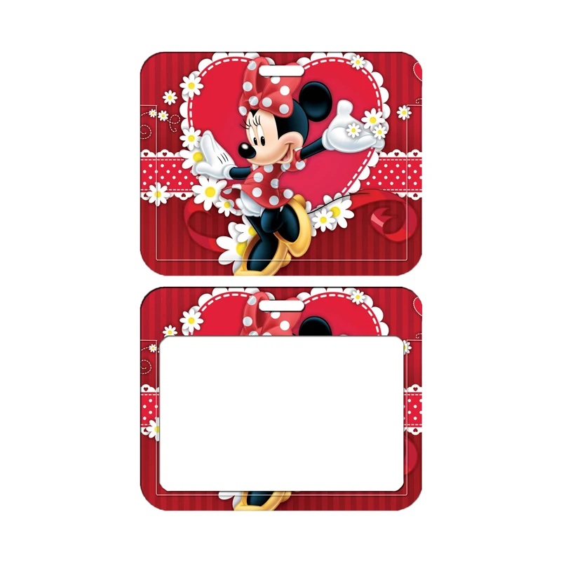 Disney Mickey Minnie Mouse Naam Card Cover Campus Kaart Tas Kaarthouder Id Card Case Horizontale Ontwerp