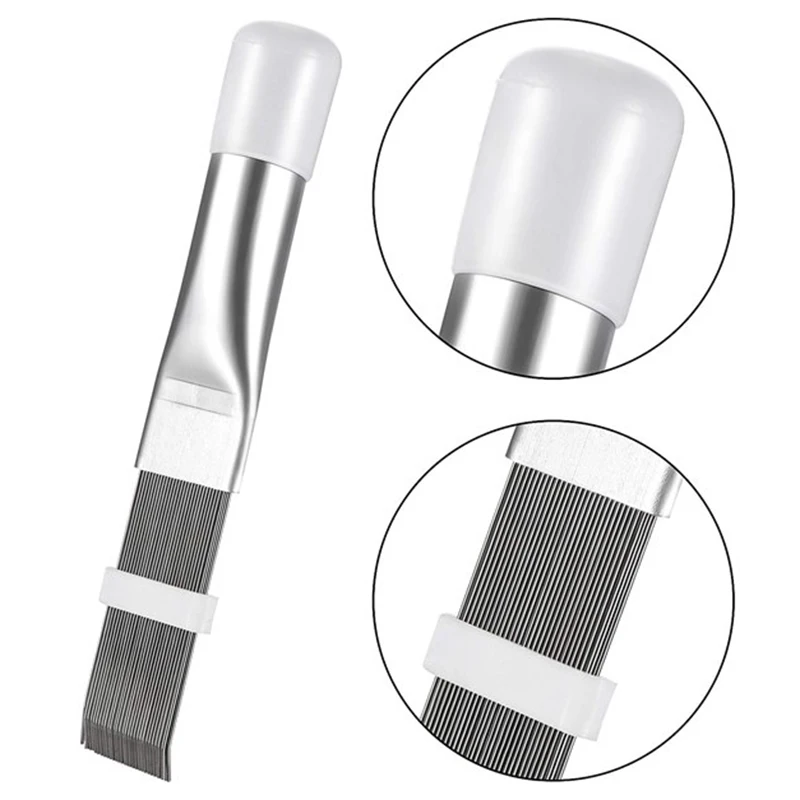 Air Conditioning Fin Comb Condenser Cleaning Comb Refrigeration Repair Tool Cleaning Brush Fin Comb Brush Cleaning Accessory CNI