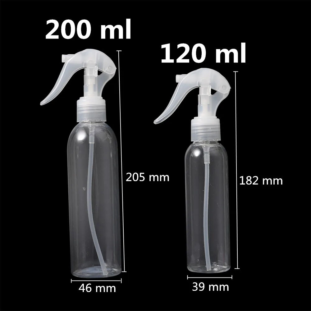 120ml 200ml Transparent Sprayer Bottle Home Garden Plants Watering Manual Trigger Misting Sprayer Portable Disinfection Tool