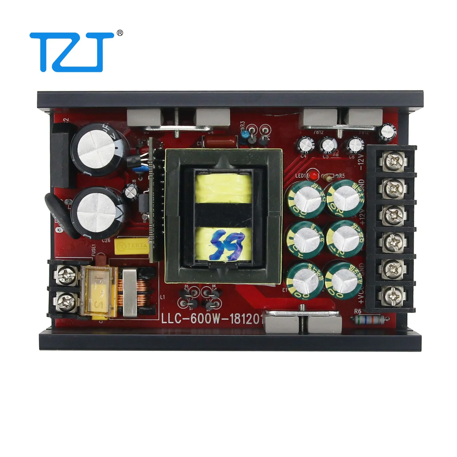 TZT 600W LLC Power Amplifier Switching Power Supply Board Dual Output 40V ±24/32/36/55/65/70V 5A AC200-240V For Power Amplifier