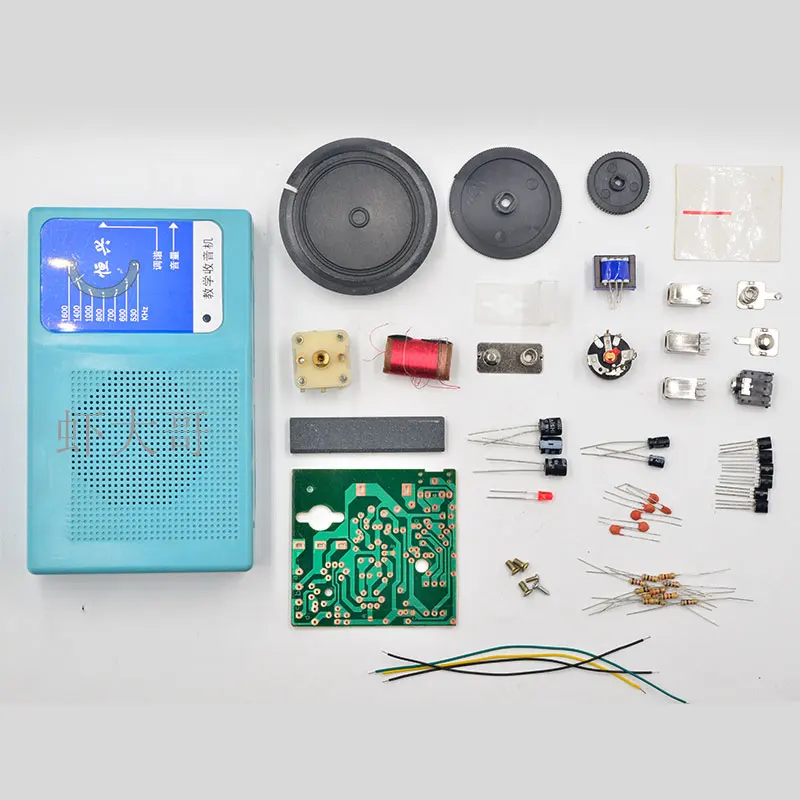 Six tube radio electronic kit making parts DIY components