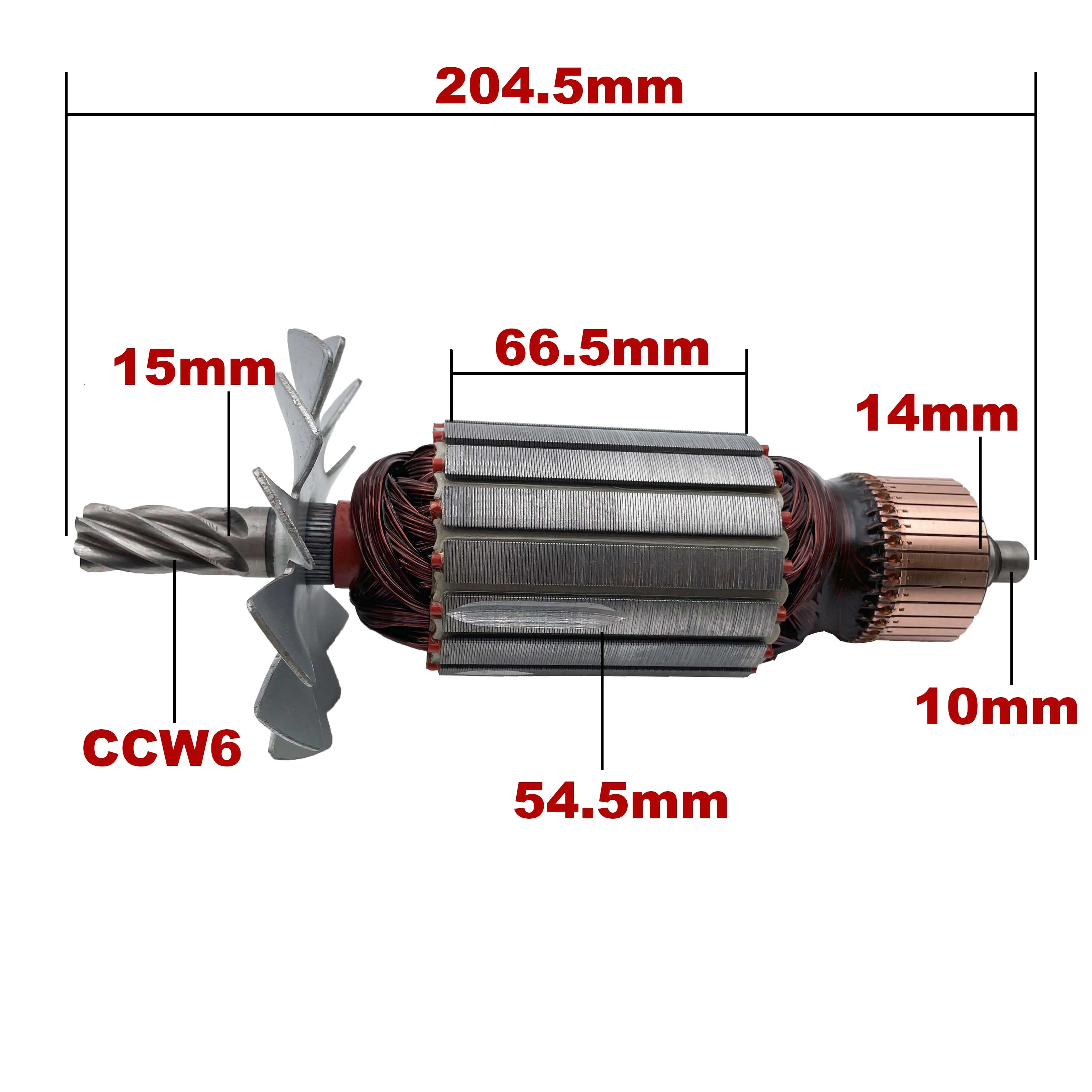 AC220V-240V Phần Ứng Cánh Quạt Mỏ Neo Thay Thế Dùng Cho Máy Khoan Cắt Thấy GCO14-2