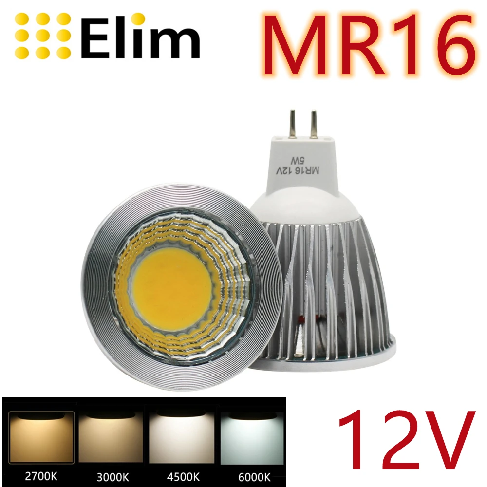 warm white cob led lamp cool white downlight spot light lampada mr16 mr16 3w 5w 7w 2700k 3000k 4500k 6000k 12v lote pecas 01