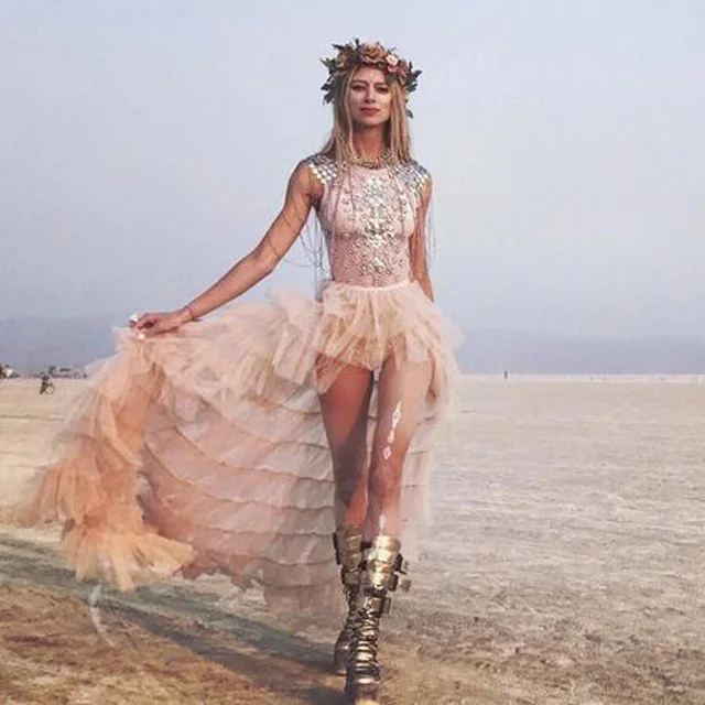 Plaża długie spódnice dziewczyny femme jupes Prom Party spódnica Maxi Hi Low jupe femme kobiety warstwowe spódnice na ślub cienki satynowy pasek Zip