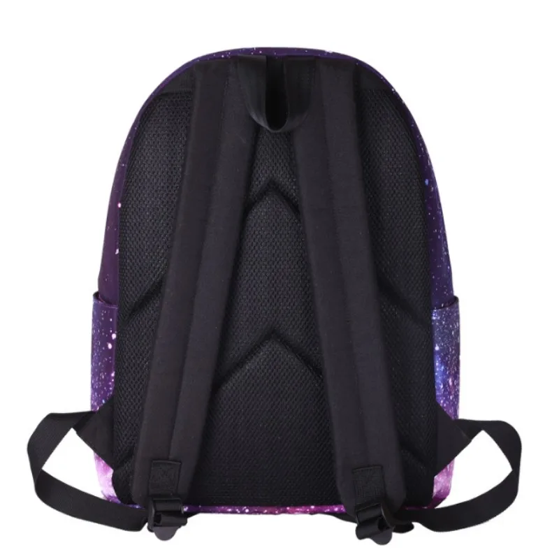 Fashion Women\'s Canvas Backpack Universe Starry Sky Backpack DIY Girls Student School Bags Large Capacity Female Backpack 2024