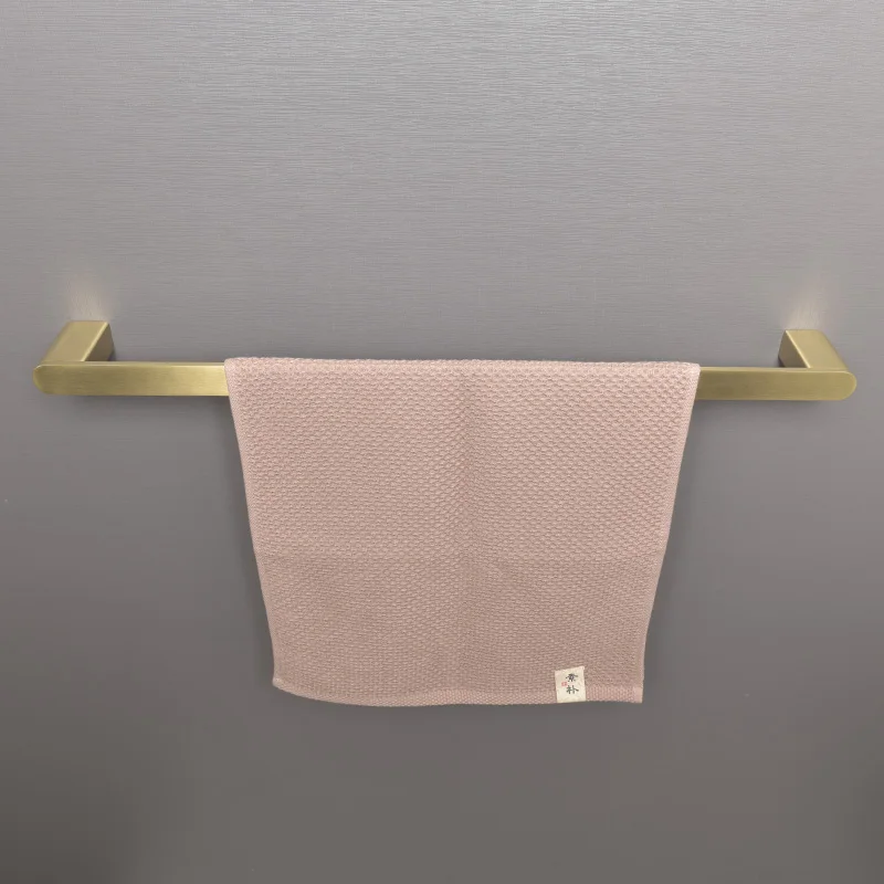 

Gold 304 Stainless Steel Holder Rack Wall Mounted Hanger Bathroom Towel Bar Shelf Roll