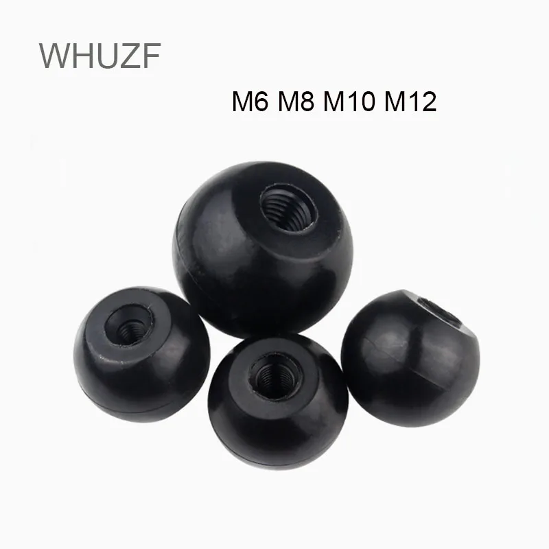 WHUZF Free Shipping 10pcs M6 M8 M10 M12 Diamater 29/39mm Built in Copper Screw Nut Round Bakelite Ball Knob Handle