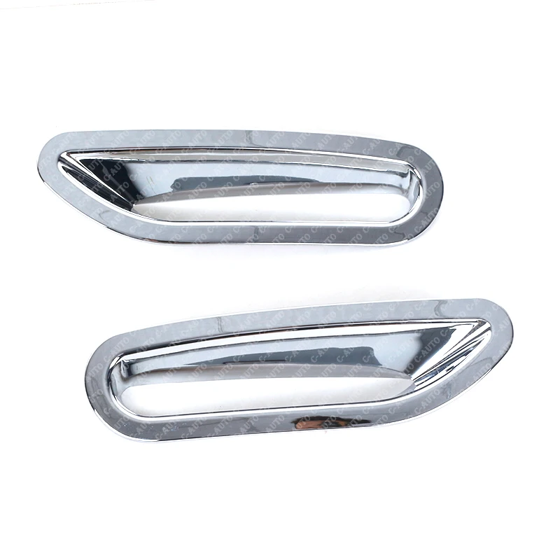 1Pair Car Chrome Silver Rear Trim Molding Car Decorations Fog Light Lamp Cover For Nissan Rogue X-Trail (T32) 2014 2015