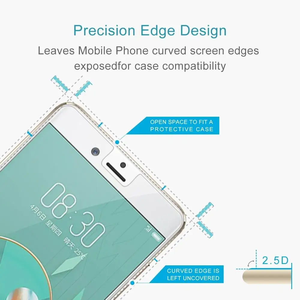 0.26mm 9H 2.5D Tempered Glass Film for ZTE nubia Z17 mini