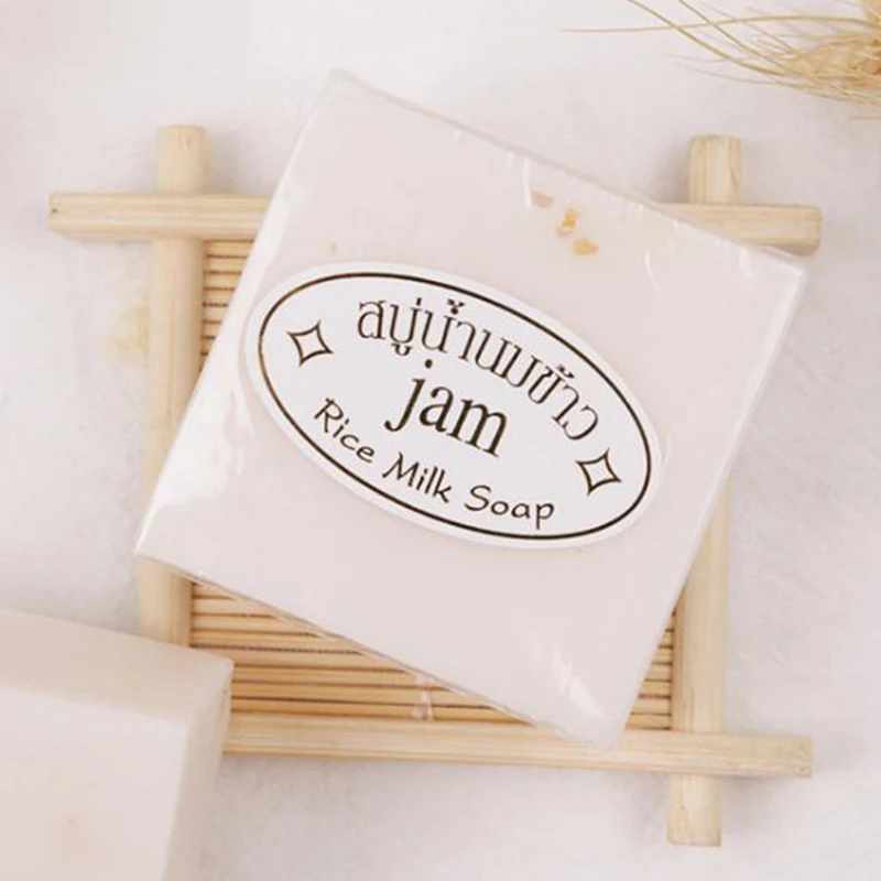 10pcs Thailand JAM Rice Milk Soap 65g Original Thailand Handmade Nourish Soap Rice Milk Soap Goat Milk Soap Rice Soap For Face