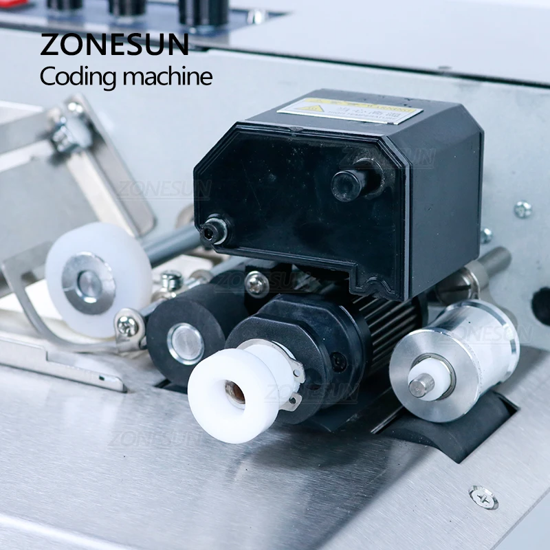 ZONESUN MY-380 Semi Automatic Coding Machine Solid Ink Date Coding Machine Automatically Continuous Bag Paper Card Printer