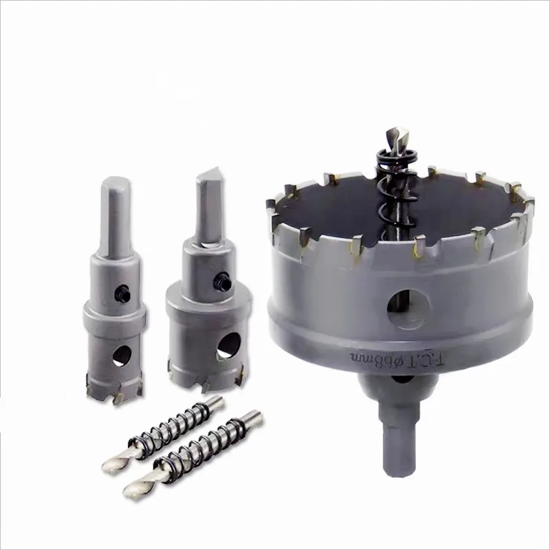 SANAI TCT Hole Saw Drill Bit  12 - 200mm Alloy Iron Metal Stainless Steel Wood Cutting Kit Steel Plates Hole Saw Drilling Bit