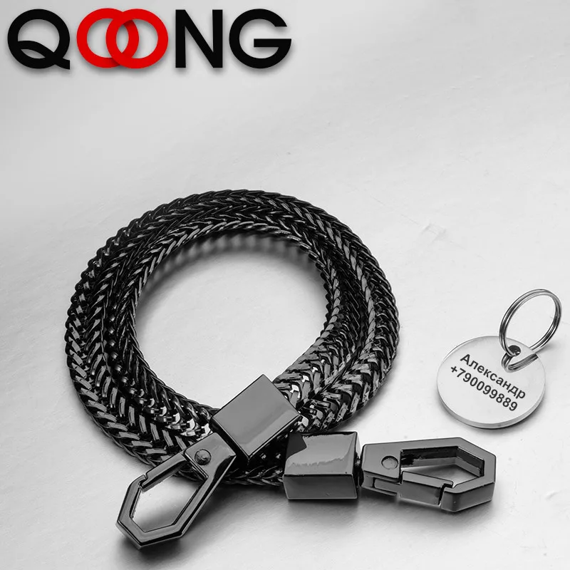 41cm Rock Punk Long Metal Wallet Belt Chain Trousers Hipster Pant Jean Keychain Key Rings Clip Keyring HipHop Jewelry Y75