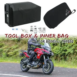For Benelli TRK502 TRK 502 TRK-502 Motorcycles Plastic Box Toolbox 5 Liters Tool Box Left Side Bracket 2016 2017 2018 2019 2020