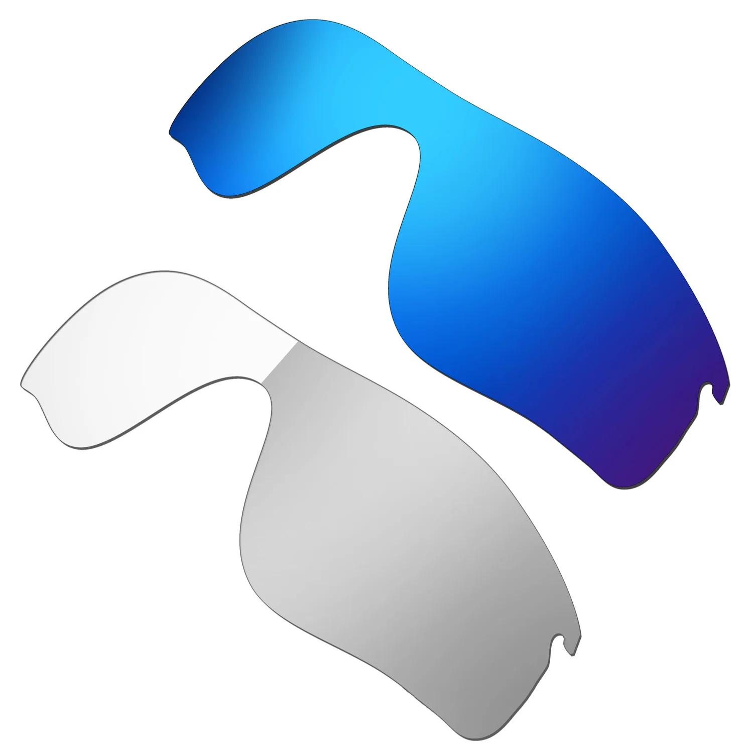 

HKUCO For Radarlock Path Sunglass Polarized Replacement Lenses Color-Blue & Photochromism 2 Pairs