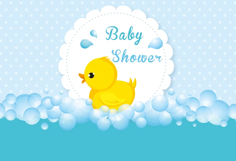 Baby Hintergrund Cartoon Ente Baby Dusche Foto Studio Kinder 1st Geburtstag Party Decor Fotografie Hintergrund