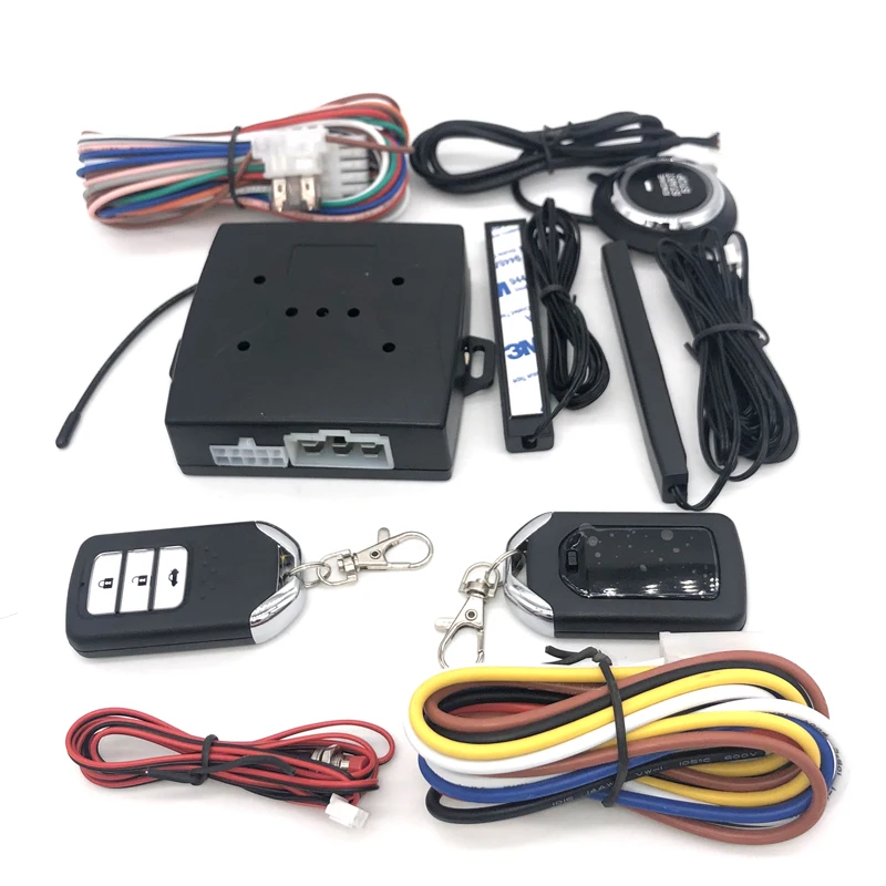 Universal Car 12V SUV Keyless Entry System Engine Start Alarm System Push Start System Remote Starter Stop Car Accessories
