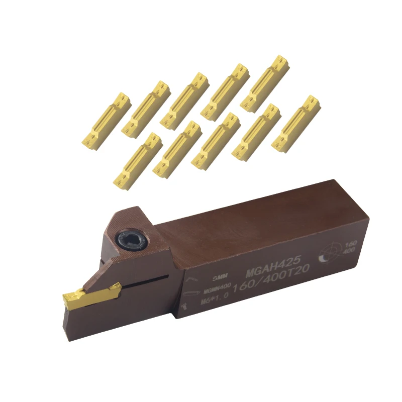 Mgah-aço de Primavera Cortador com Sulco Facial Alta Distância 24 400 mm 18 mm para Mggn Mgmn400 Torno Mecânico de Alta Qualidade