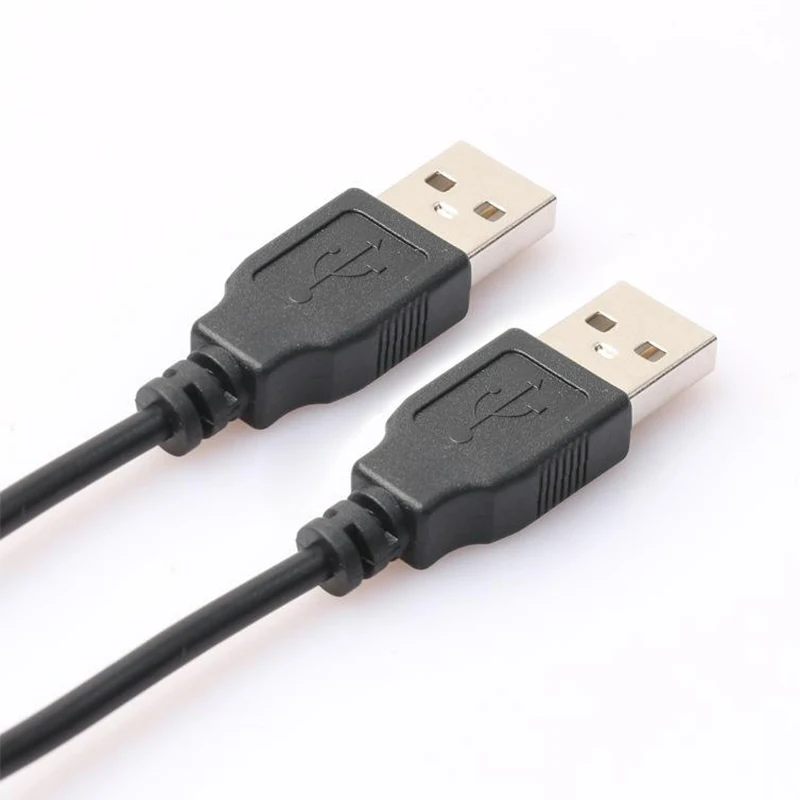 Black 0.5/1.2M Double USB Computer Extension Cable USB 2.0 Type A Male to A Male Cable Hi-Speed 480 Mbps Data Cables Data Line