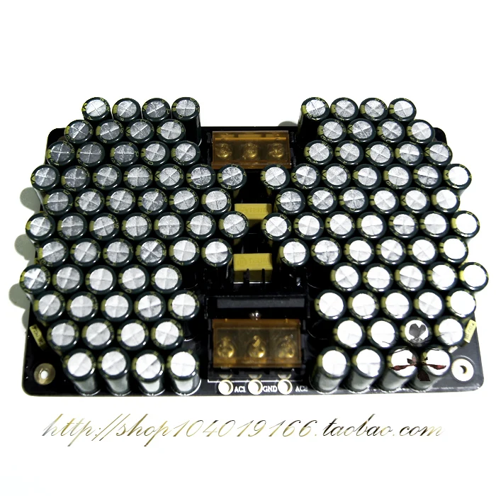 Dual Power Filter Rectifier Board 63V25000UFx2 Parallel Low ESR Single and Double Selection