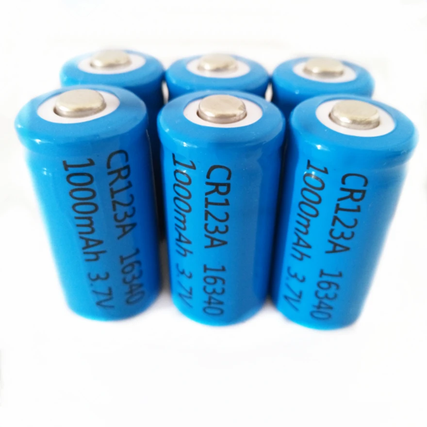 

6pcs/lot SHSEJA 3.7V 1000mAh CR123A 16340 rechargeable battery protection CR123a 16340 lithium ion rechargeable lithium battery