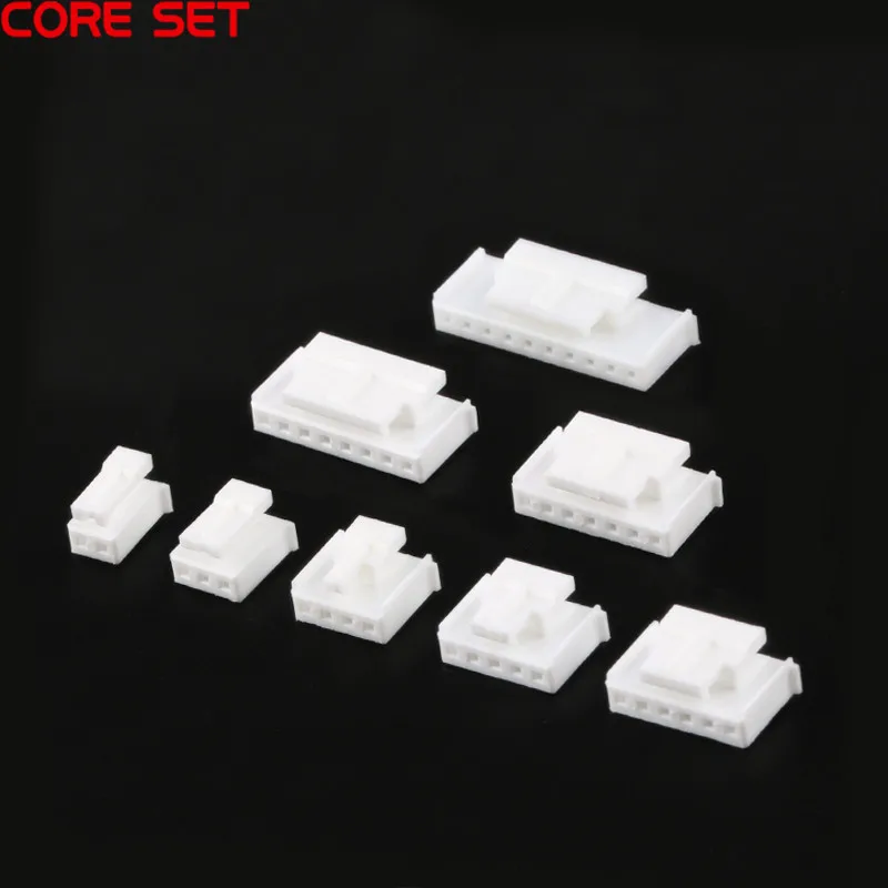 50PCS/SET HY2.0mm Pitch Connector Plug Terminal Housing 2P/3/4/5/6/7/8P/10P With Buckle and Lock Connector