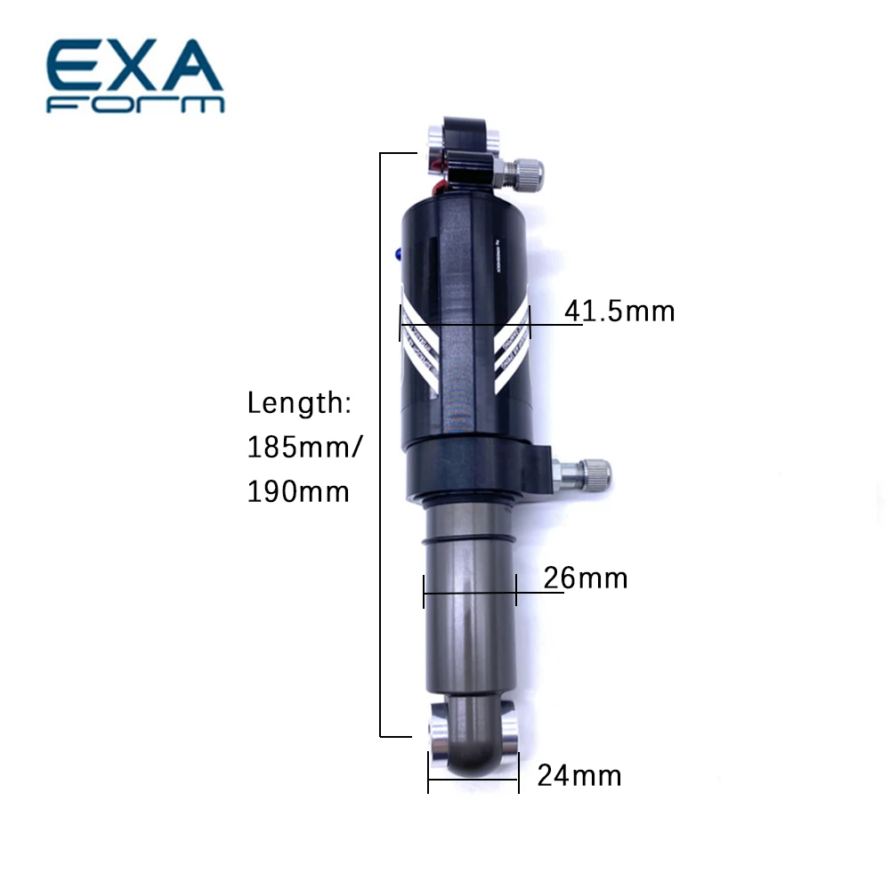 KS EXA Form ABSORBER 588RL length 190MM/185MM BIKE MOUNTAIN BIKE REAR BLADDER 588RL REAR SHOCK ABSORBER DUAL AIR PRESSURE