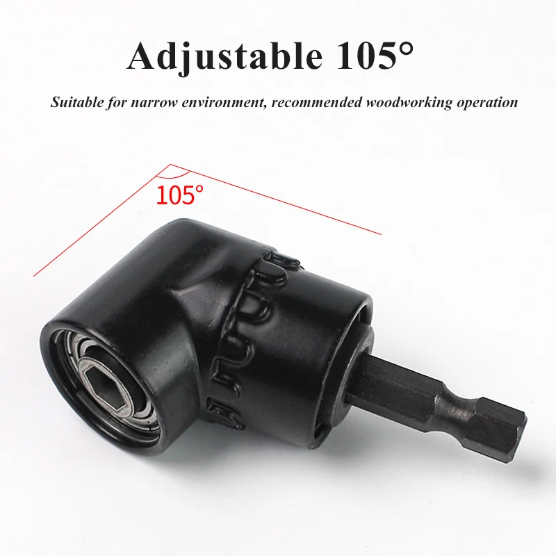 105 Degree Angle Screwdriver Set Socket Holder 1/4inch Hex Bit Socket Bit Angle Screw Driver Tool Adapter Adjustable Bits Drill