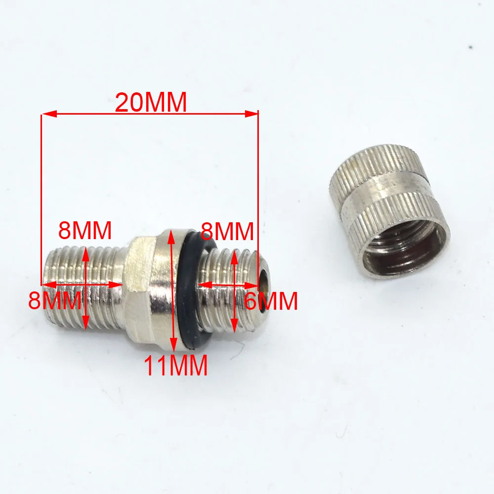 Tornillo de purga de choque trasero para motocicleta BSE T8 Kayo CRF KLX YZF motocross