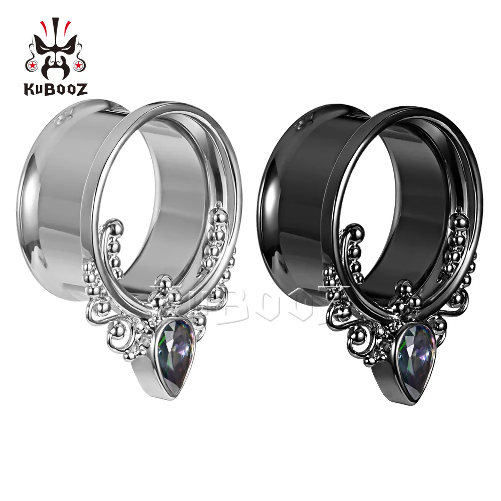 

Wholesale Price Stainless Steel Round Zircon Ear Plugs Tunnels Expanders Piercing Body Jewelry Earring Gauges 34PCS