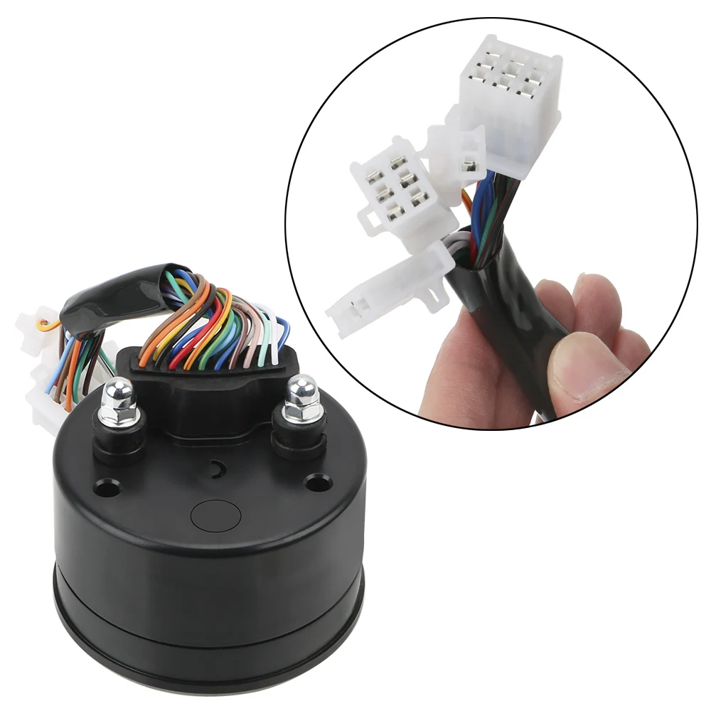 12V Motorcycle Speedometer Night Vision Dial Odometer LED Digital Indicator Tachometer Meter Motorbike Instrument Cluster Gauge