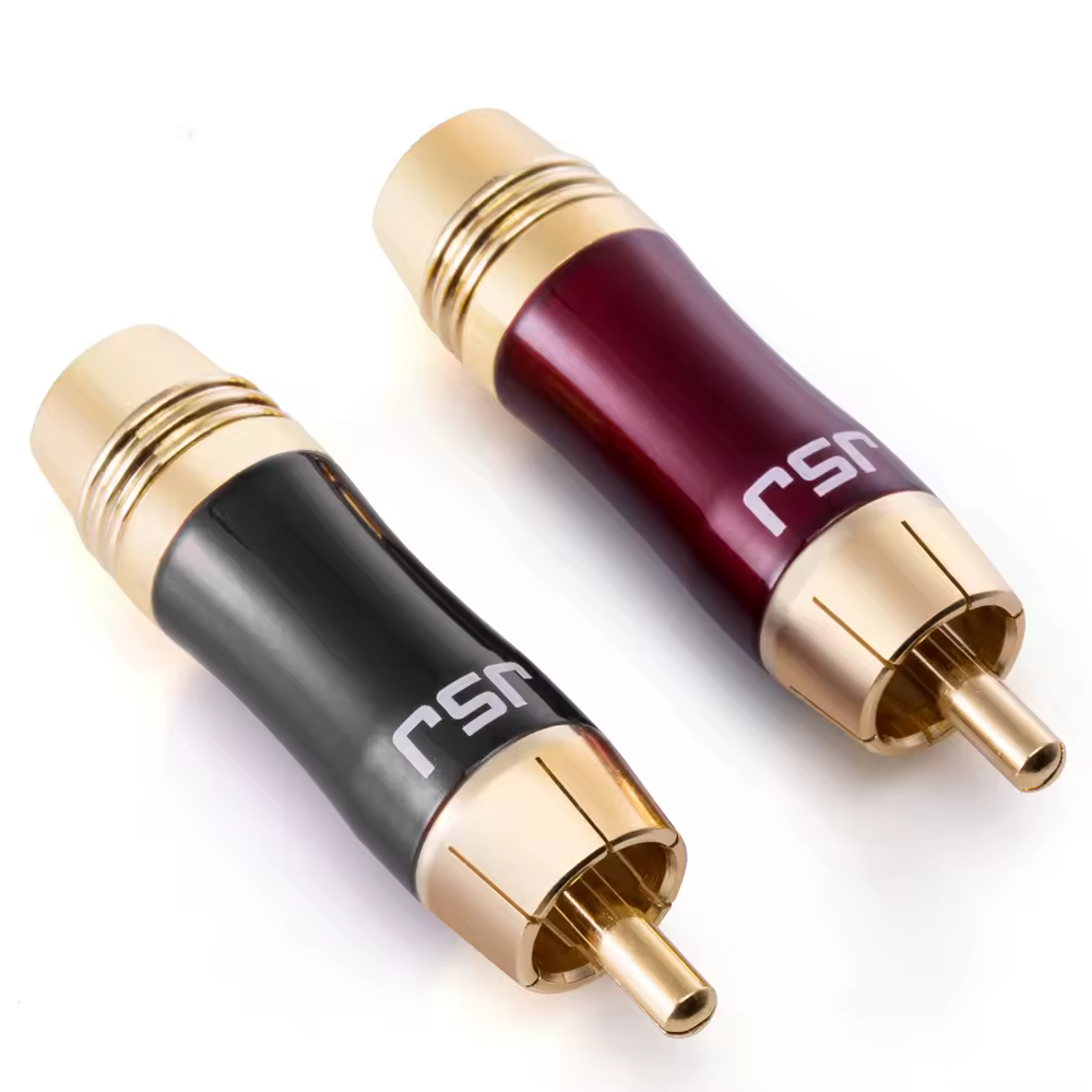 DIGIZULU High End RCA разъём 2 штуки/лот 24K позолоченный RCA штекер мужской DIY-аудио-видео провод OD6.0MM 8.0MM