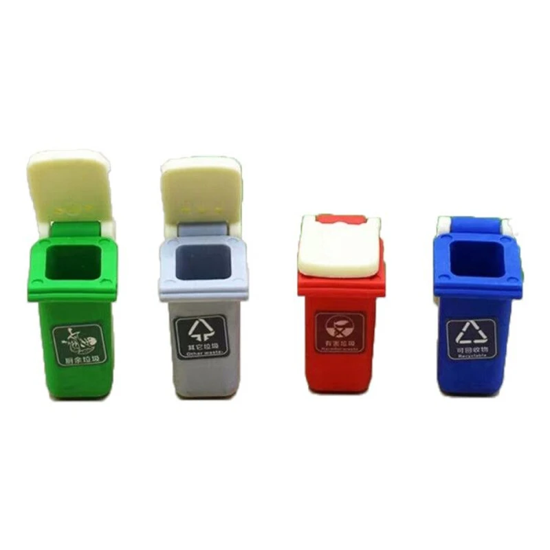 2020 New Arrival  Refuse Bin Eraser  Magic Design Middle School Stationery New Ecology Concept School Eraser 8 Pieces Per Lot