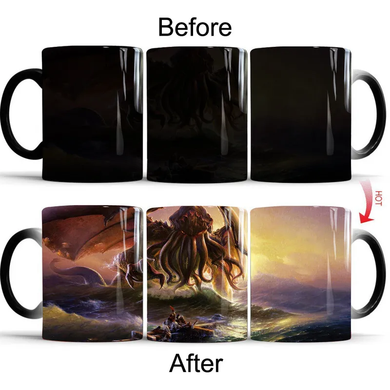 Cusululhu Love Craftsman Mug Color Changing Coffee Ceramic Mug Cup Birthday Gift Drop Shipping