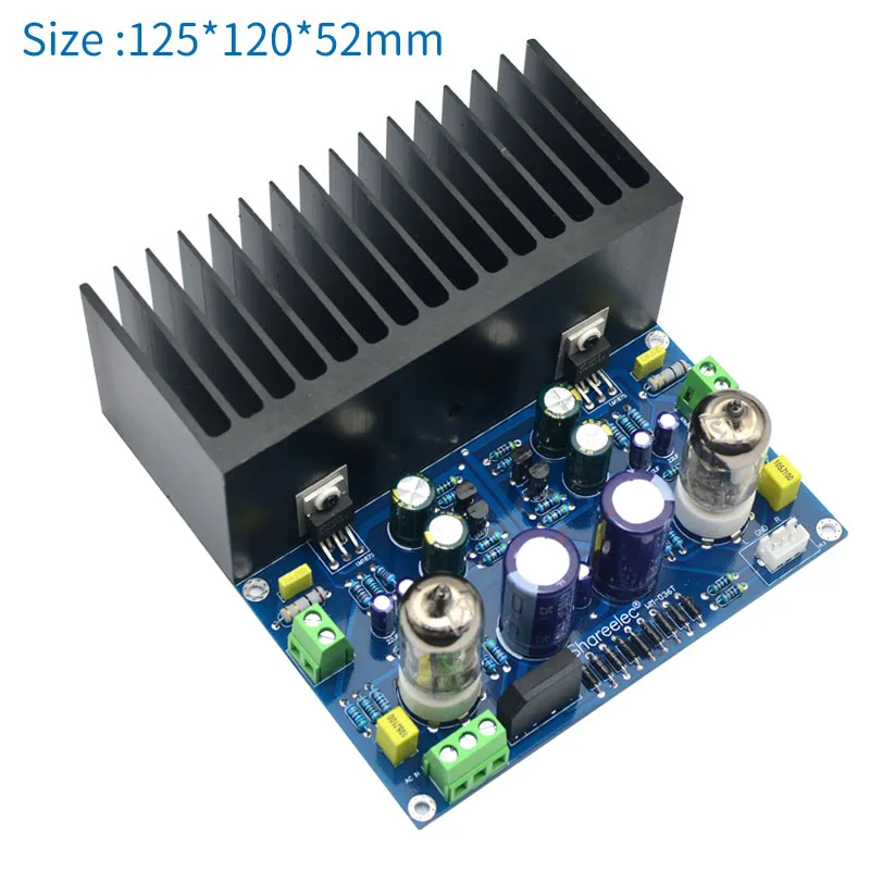 6J1Bile kanał płyta wzmacniacza zasilania HIFI rura próżniowa Audio Amp 2X25W 2.0 kanały DIY elektroniczny zawór 6J1 + LM1875 wzmacniacze