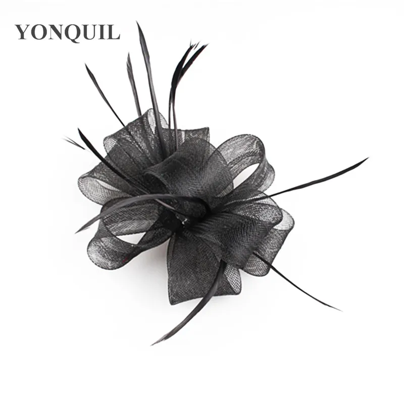 New Cheap Fashion Tulle Fascinators Headwear Hair Pin Bride Wedding Elegant Headdress For Mariage Women Church Hair Accessories