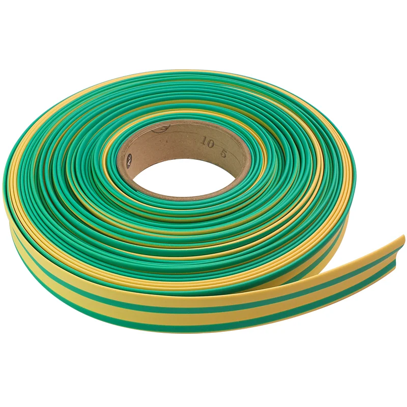 1M Yellow&Green Dual Wall 3:1 Heat Shrink Tube Kit Shrinking Assorted Polyolefin Insulation Sleeving Shrink Tubing Wire Cable