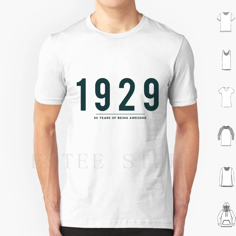 90th Birthday Gift-1929 , 90 Years Of Being Awesome T Shirt Print Cotton 90 Years Of Being Awesome Legendary Legendary Since