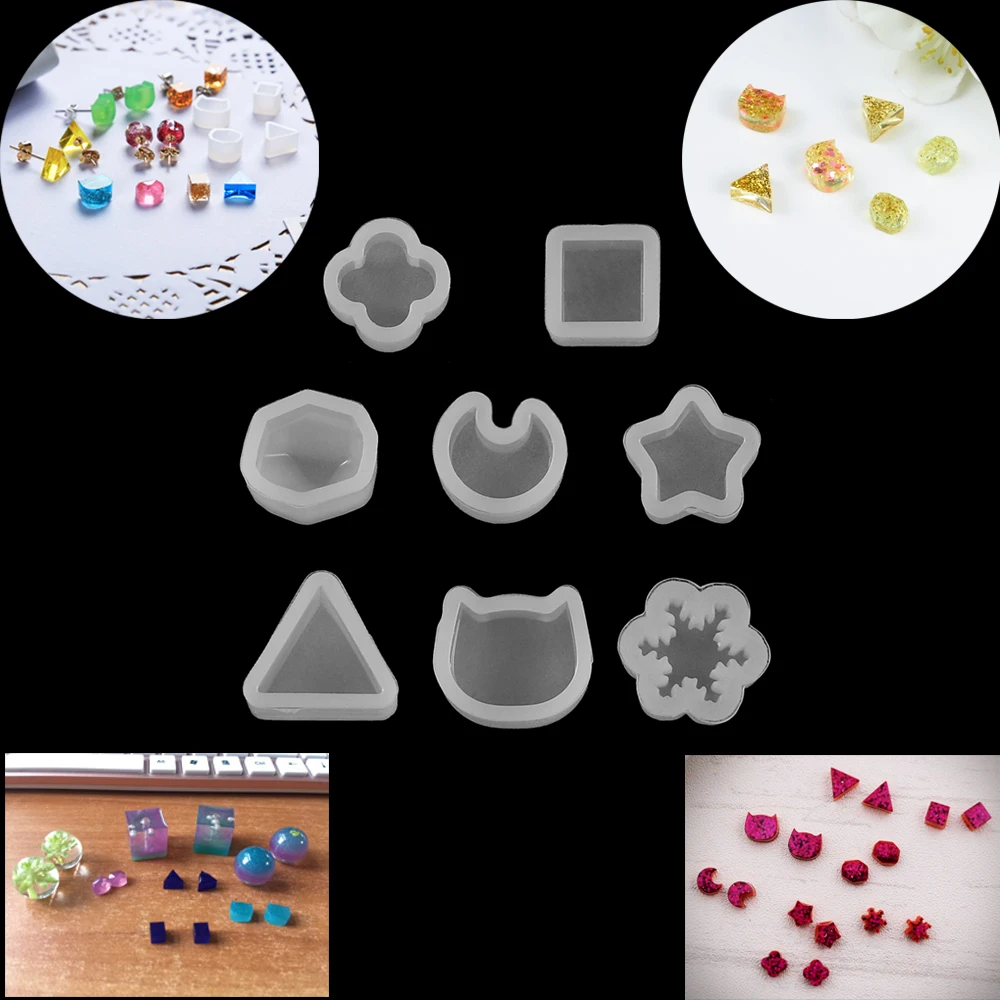 

16 Pcs/set Epoxy Resin Mold Silicone Mixed Shape Jewelry Necklace Pendant Accessory Mold DIY Handmade jewelry Making Finding