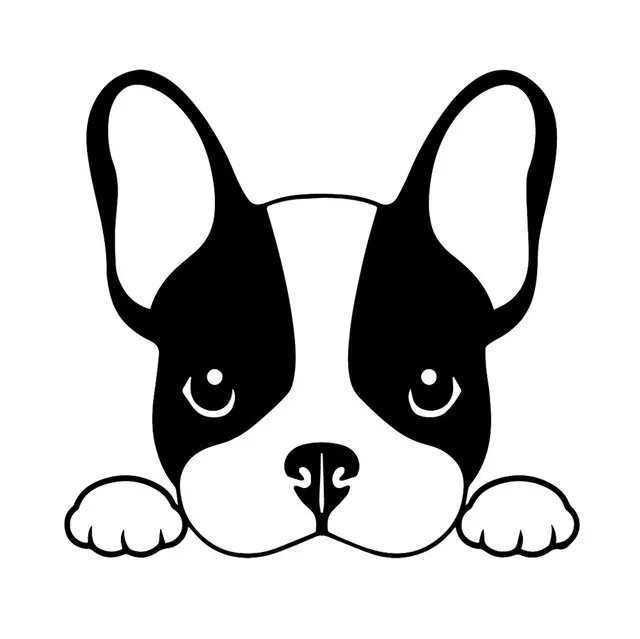 

13.8X14.6CM Funny Cartoon Vinyl Decal Puppy Dog Pets Animal Car Stickers