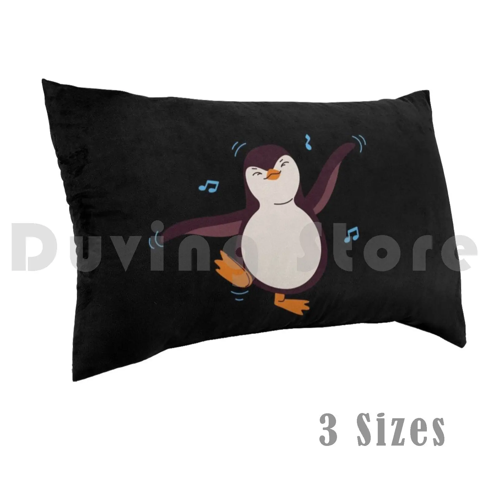 Dancing Penguin Pillow Case Printed 35x50 Dance Dancing Ballet Dancer Cheer Gym Gymnastics Music Funny Tumblr Cute