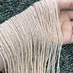2 3 4mm White Natural Mother of Pearl Shell Beads Small Facelet Loose Beads for Making Necklace DIY Bracelet Accessories