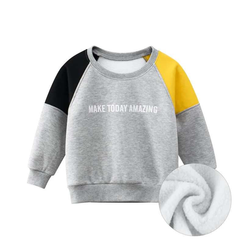 2024 New Arrival Autumn Winter Kids Sweatshirts Coat for Boys Girls Letter Print Sweater Clothes Children Sport Casual Outwears