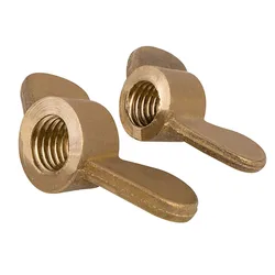 M3 M4 M5 M6 M8 M10 M12 Copper Wing Nut Brass Butterfly Nut Element Treasure Horns Hand-tight Screw Cap
