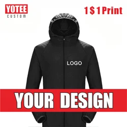 YOTEECamping Raincoat Men's And Women's Waterproof Clothing Sunscreen Clothing Logo Custom Fishing Quick-Drying Skin Belt Pocket