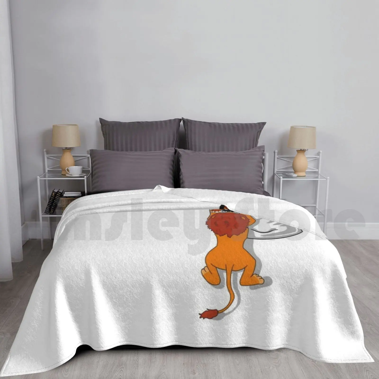 Lion Fight Blanket For Sofa Bed Travel Pocket King King Of The Wild Lion Animal Wild Love Lion Merch